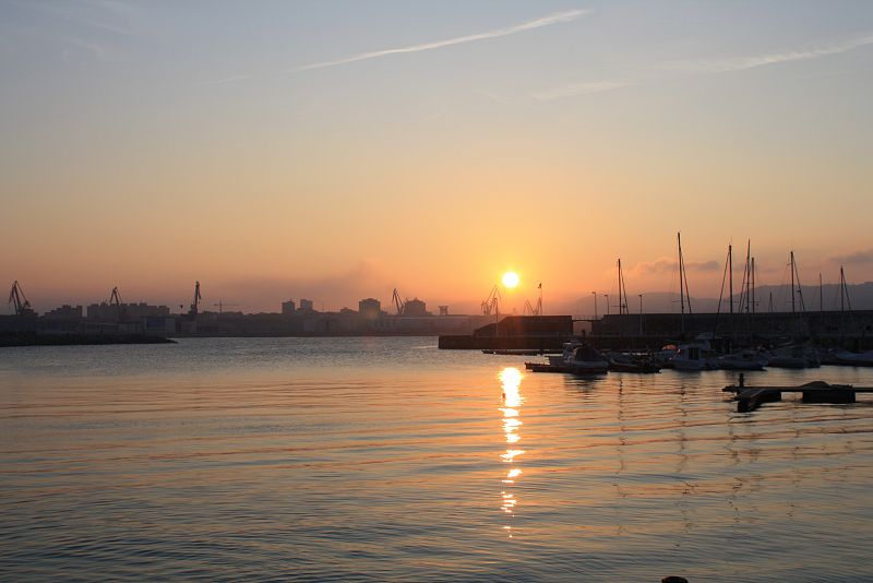 Atardecer en Gijón, Asturias.(26/02/09)