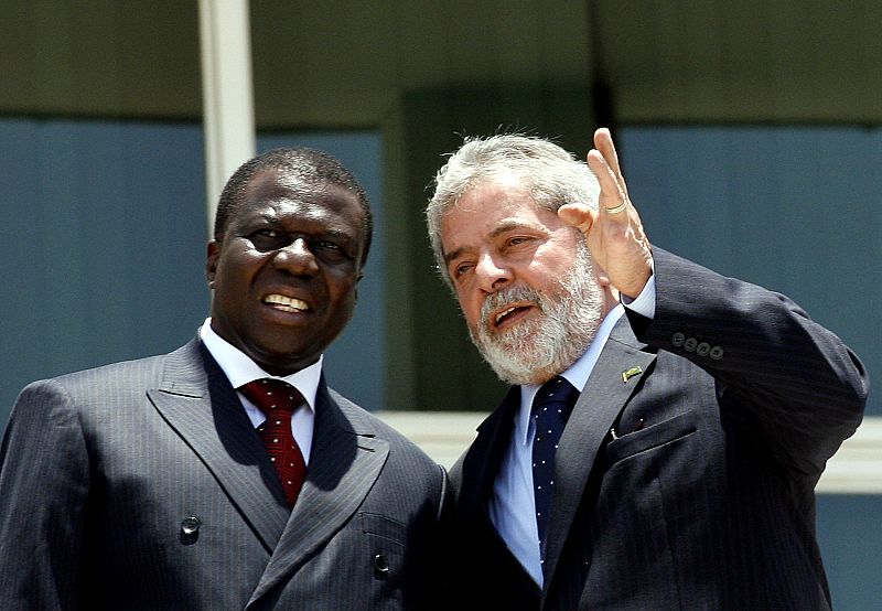 Joao Bernardo Vieira, en un viaje oficial a Brasil en noviembre de 2007, junto a Lula da Silva.