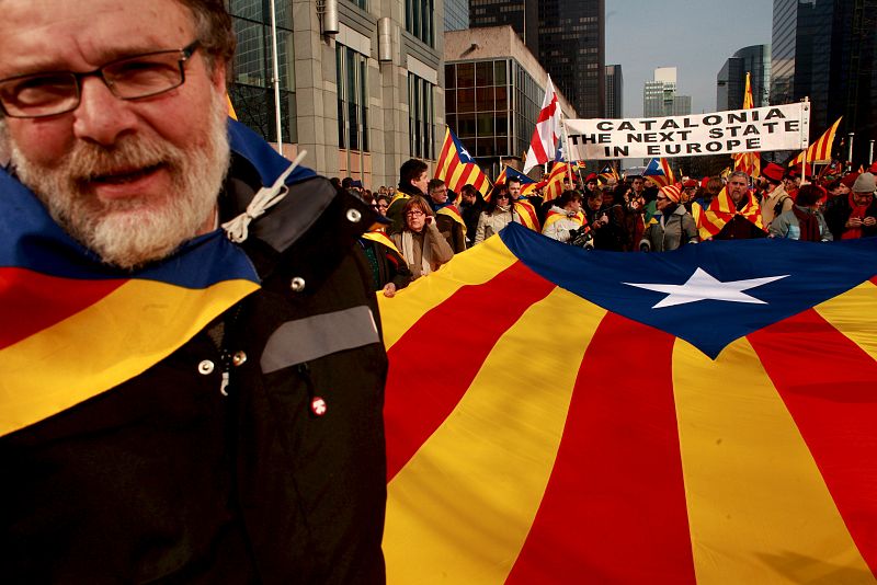 Se han escuchado eslóganes como "We want a catalan state".