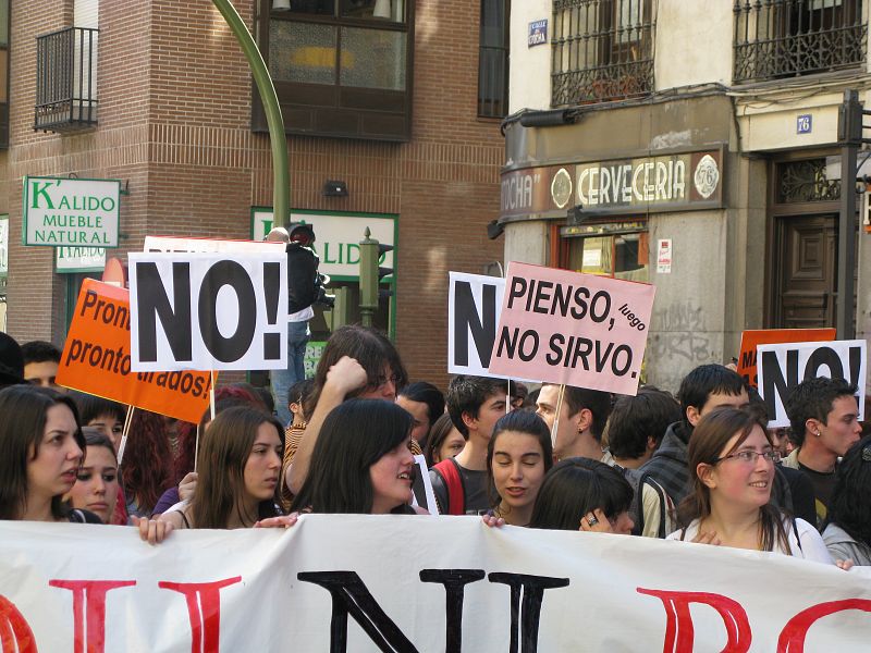 Las principales facultades de Madrid se han quedado vacías