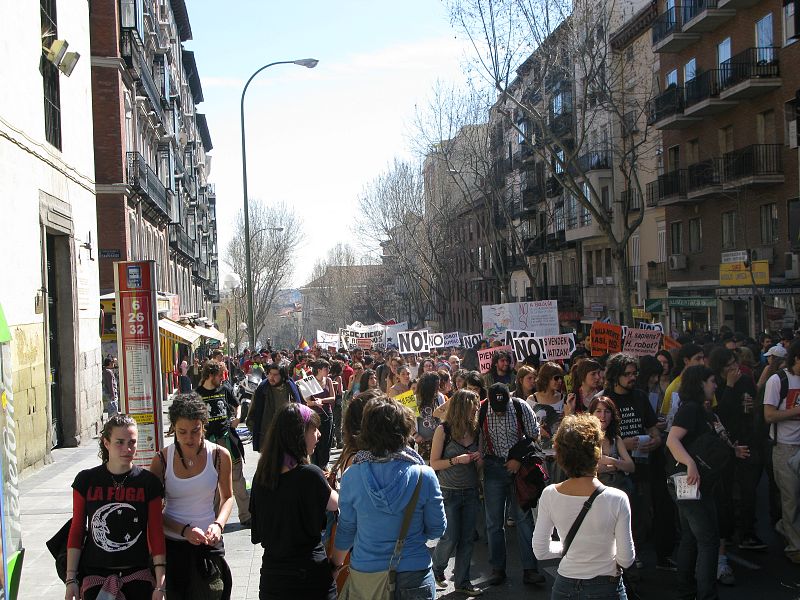 La 'mercantilización' de la Universidad, centro de las protestas