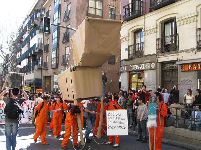 Un particular Caballo de Troya encabeza la manifestación