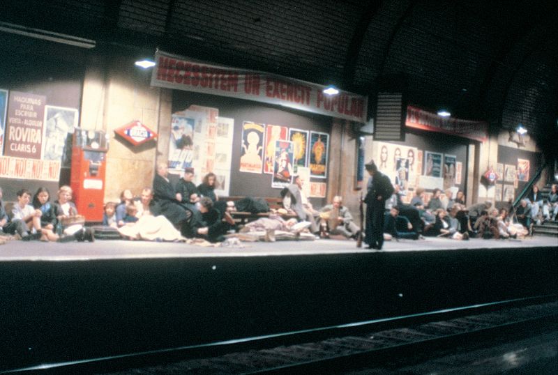 El metro era el refugio más seguro para los barceloneses durante la guerra civil