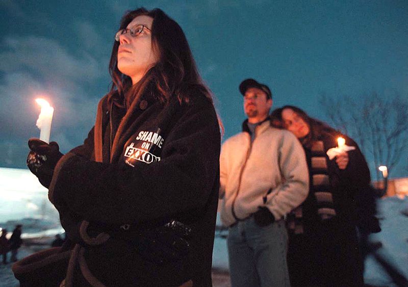 Diez años después los daños en la isla de Príncipe William Sound se habían reducido