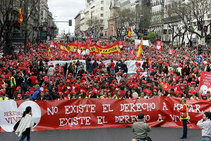 MANIFESTACIÓN CONTRA LEY ABORTO