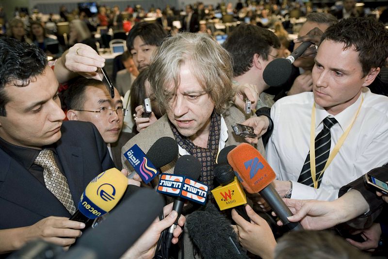 Bob Geldorf ha ofrecido una rueda de prensa en Londres con motivo del G-20