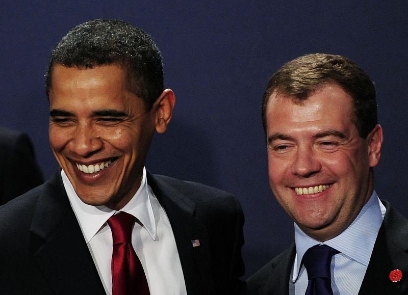 Obama y Medvedev