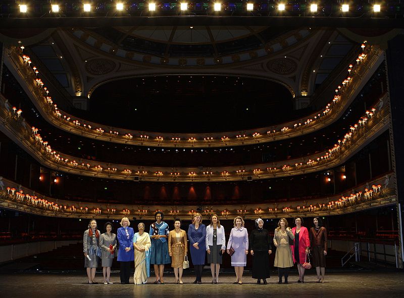 Sarah Brown y Michelle Obama