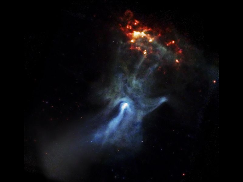 Imagen de la formación estelar capturada por el Observatorio Chandra de la NASA.