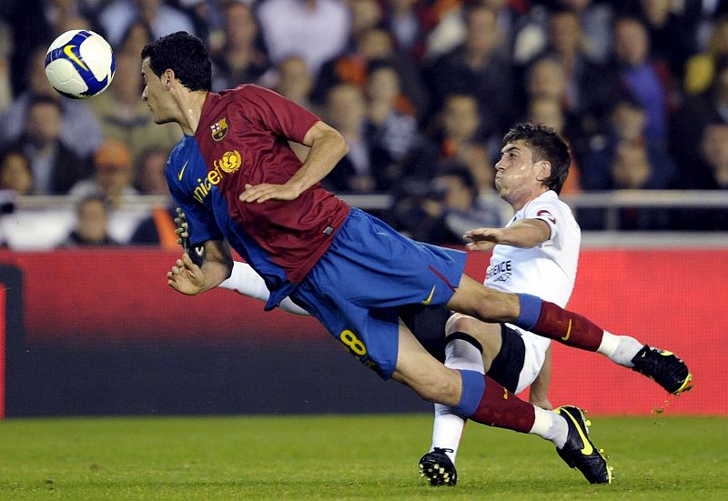 Pablo Hernández fue uno de los principales recursos ofensivos del Valencia en el partido.