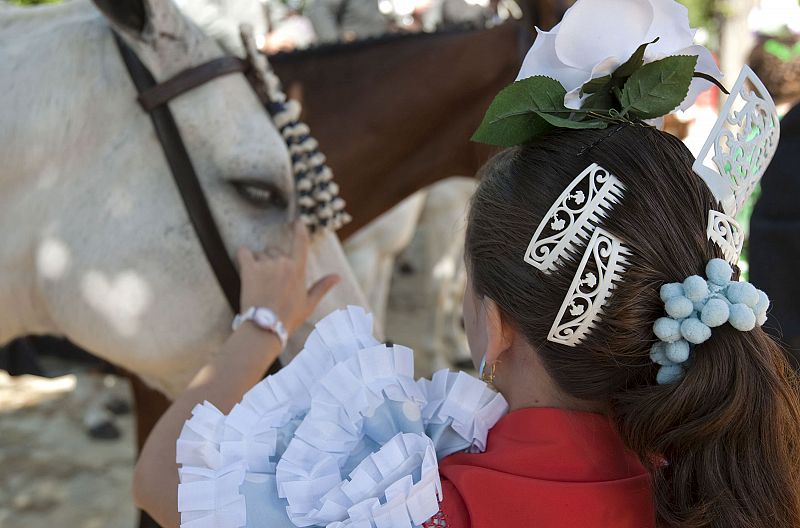 Los caballos, otro de los grandes atractivos de la Feria de Abril.