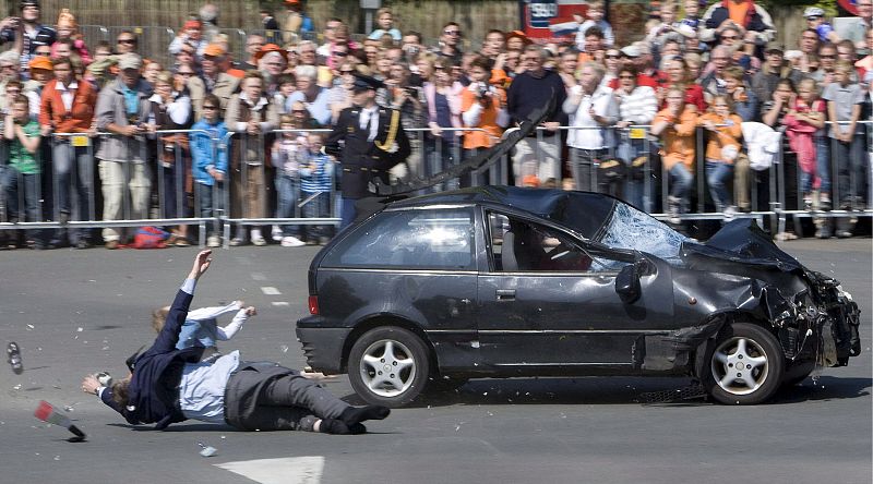 La fuerza del impacto ha sido brutal, a tenor de las imágenes.