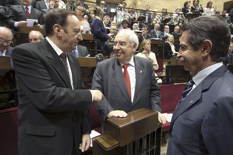 Durante el acto del nuevo lehendakari