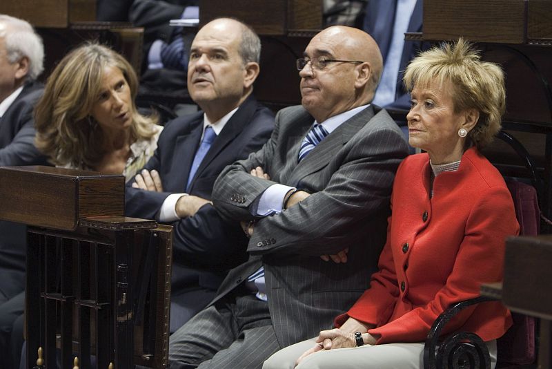 Durante el acto de posesión de López