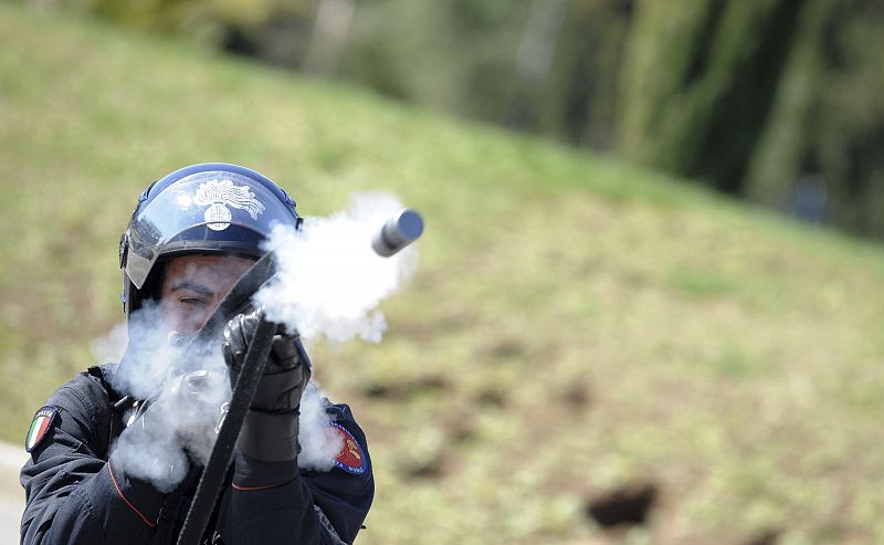 Un policia de la brigada Carabineri