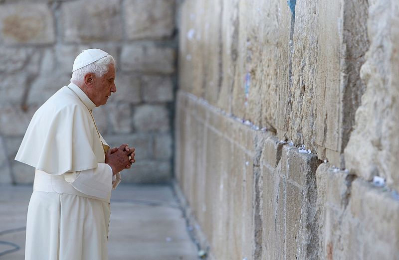 El Papa visitó el Muro de las Lamentaciones