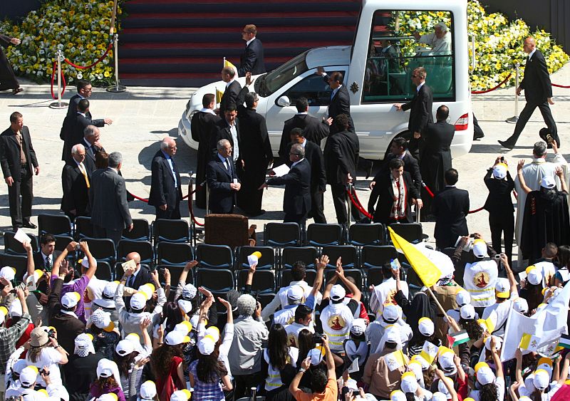 El Papa llega a Palestina