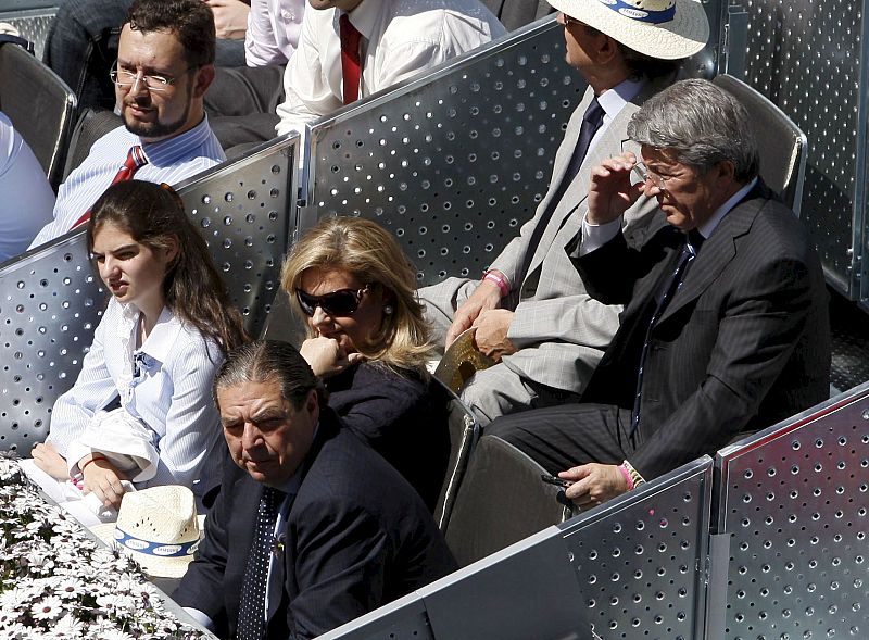 Los presidentes de Madrid y Atlético, Vicente Boluda y Enrique Cerezo, han asistido al partido de Nadal.
