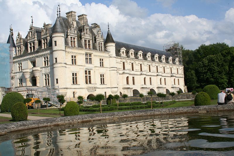El maravilloso castillo de Chenonceau, en Tours, muy cerca ya de Le Mans.