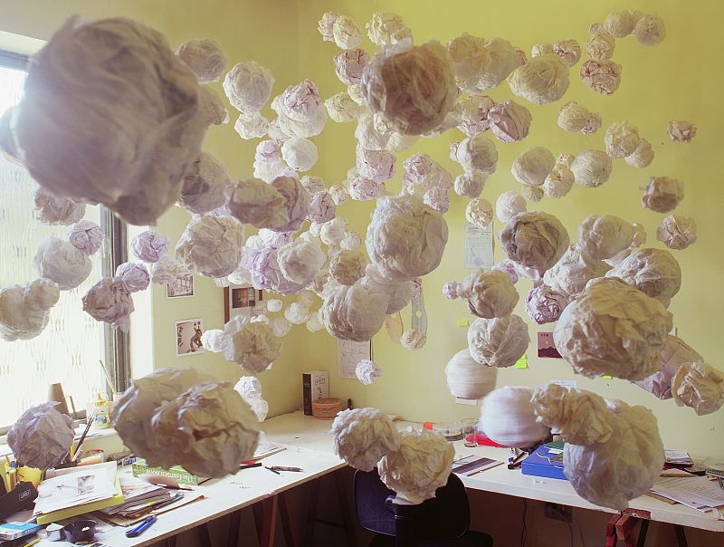 'Invasión o todo lo que quedó contenido' (Invasion of everything it was contained), 2005. Galeria Fortes Vilaça, Sao Paulo.