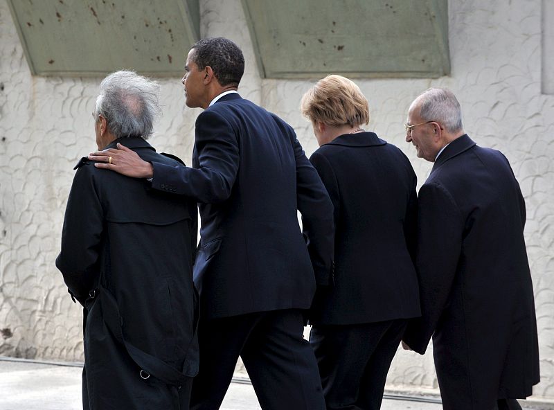 EL PRESIDENTE DE EEUU BARACK OBAMA VISITA EL CAMPO DE CONCENTRACIÓN NAZI DE BUCHENWALD