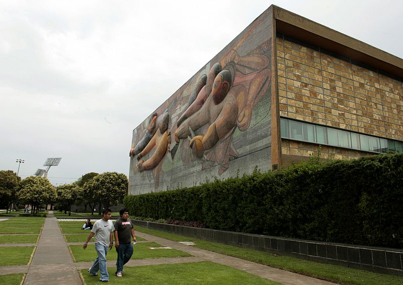 Una vista general del campus de la Universidad Autónoma de México.