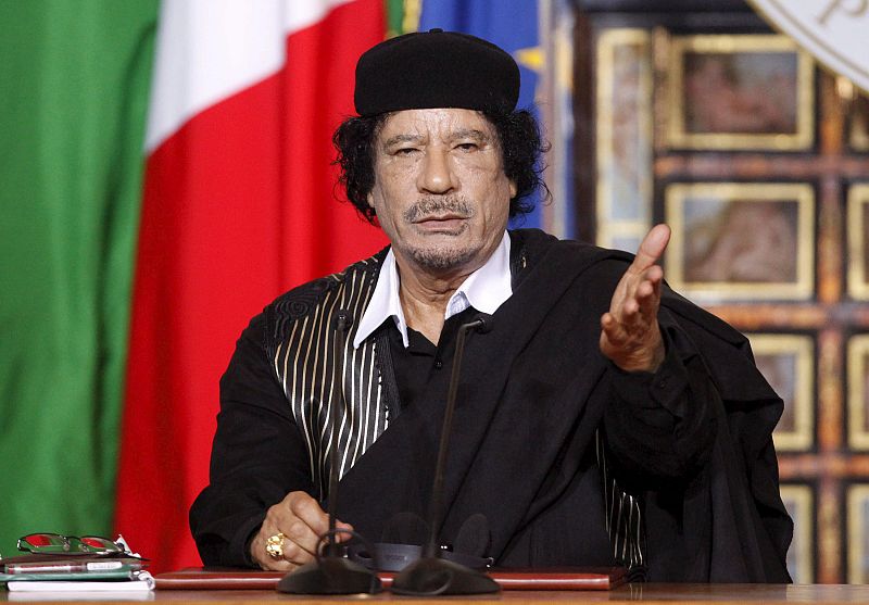 VISITA A ITALIA DEL LÍDER LIBIO, MUAMAR EL GADAFI