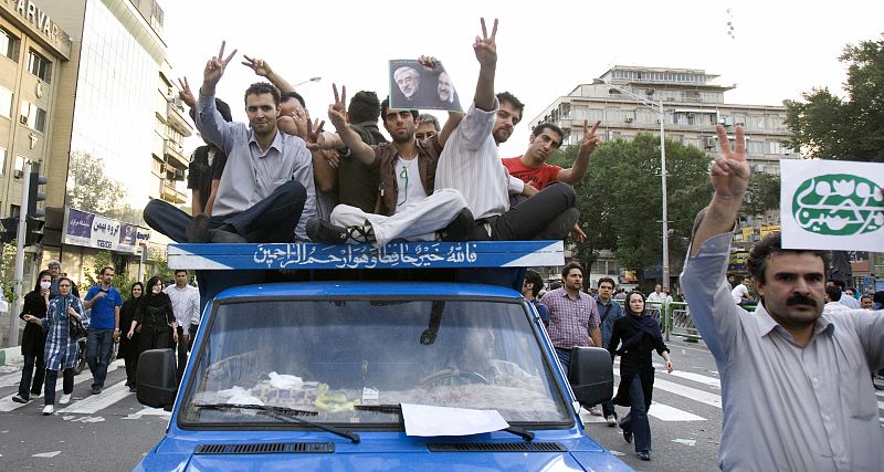 Los partidarios del candidato Mirhossein Mousavi.