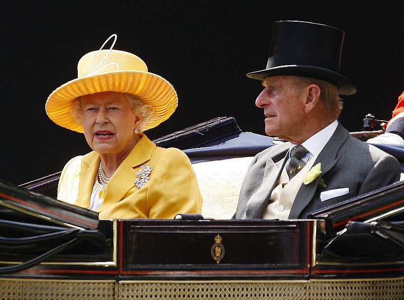 Reina Isabel de Gran Bretaña y el Principee Philip