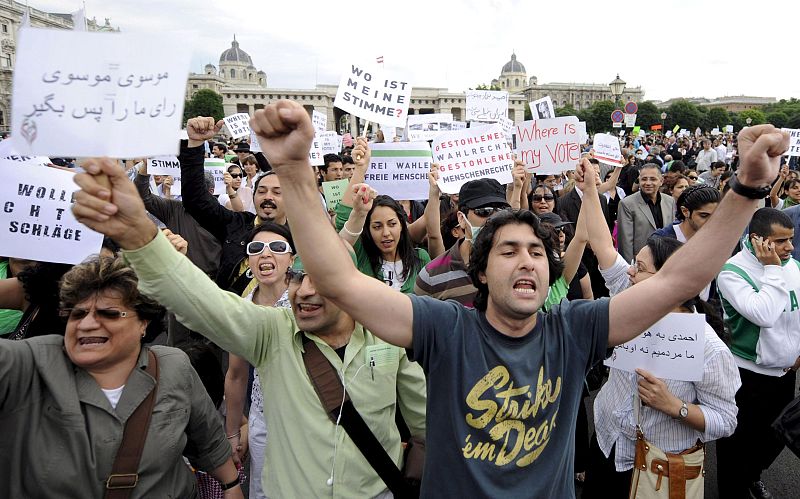 AUSTRIA PROTESTA RESULTADO ELECCIONES IRAN