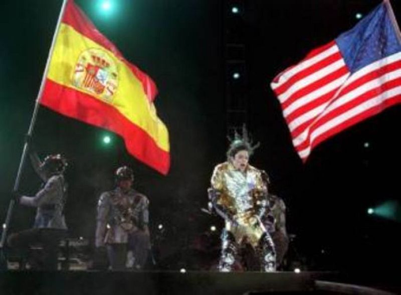 Carmen Cabrera nos envía la foto de uno de los conciertos de Michael en España