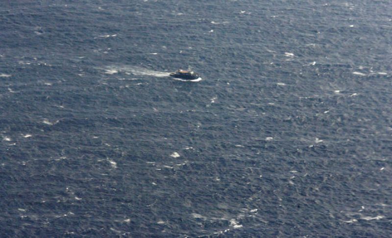 Un barco en aguas del Índico