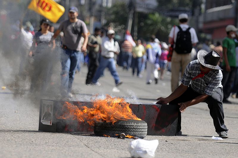 Manifestación pro-Zelaya