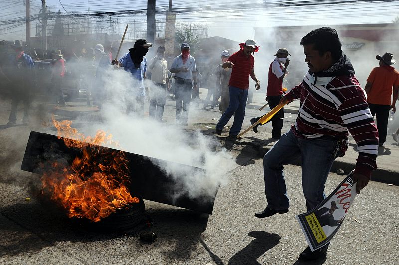 Manifestación pro-Zelaya