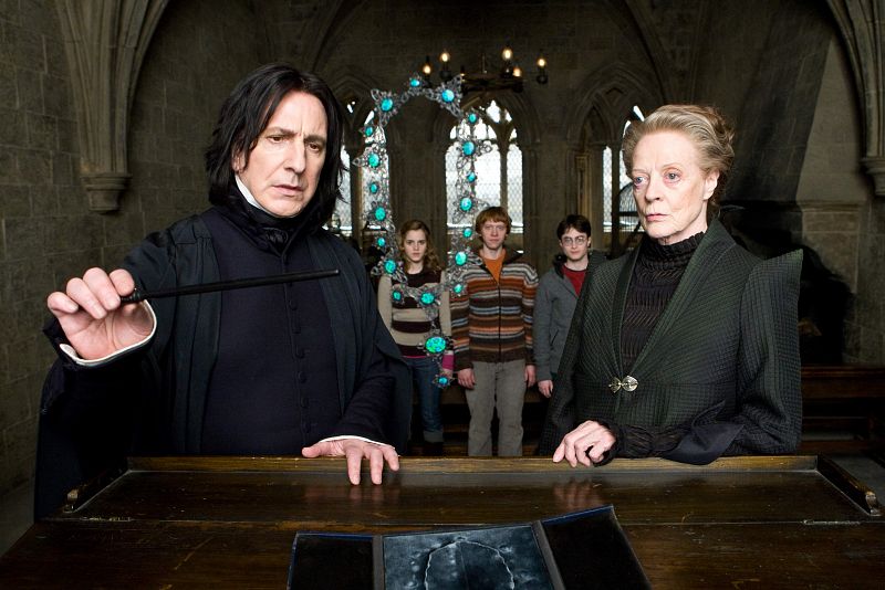 El profesor Snape y la profesora McGonagall