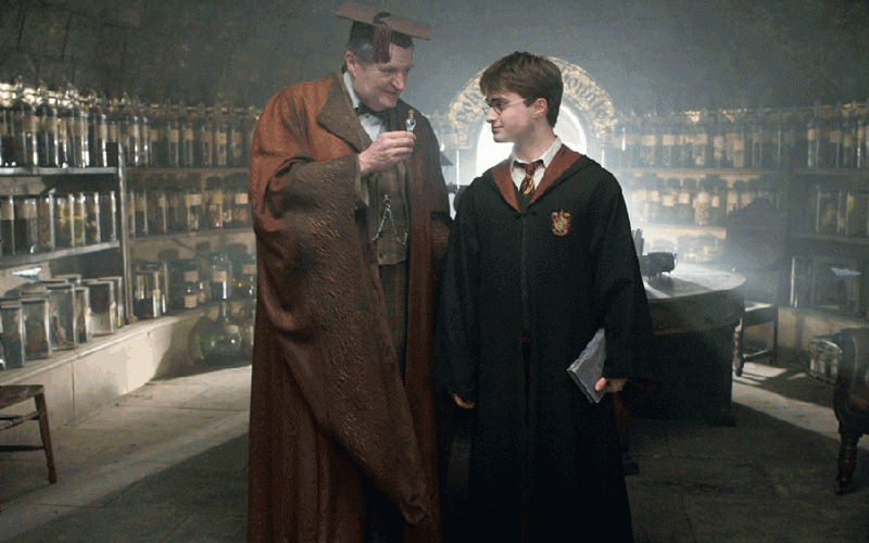 Harry y el profesor Horace Slughorn