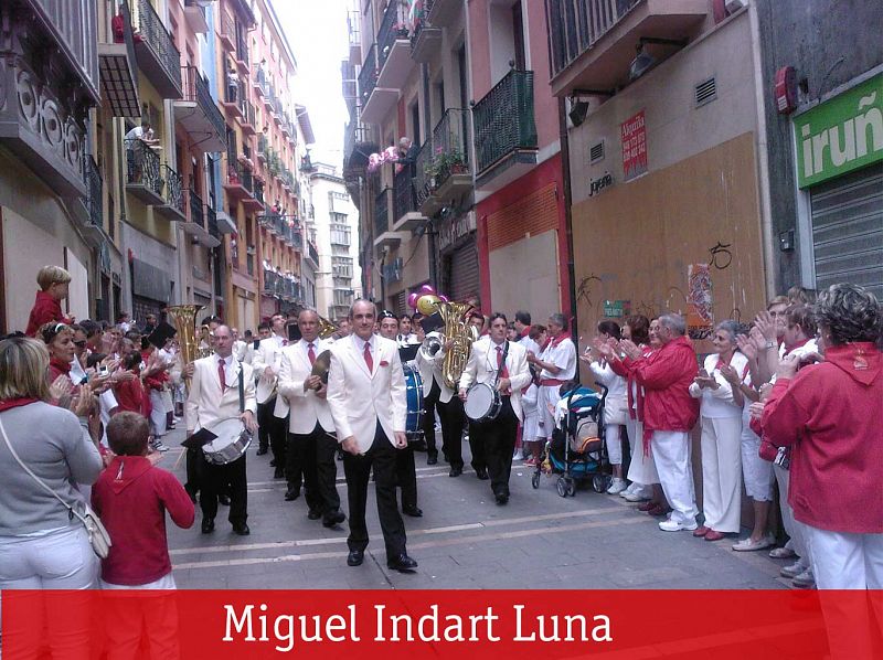 la pamplonesa en la procesion de san fermin