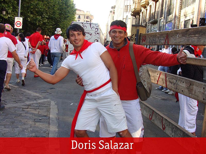 Pedro y Fabricio disfrutando de las fiestas