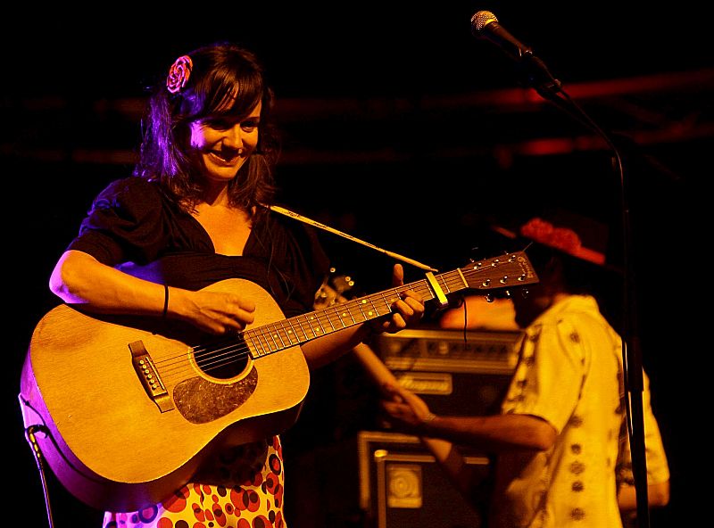 Ana Fernández-Villaverde, "La Bien Querida", durante su actuación en el Festival