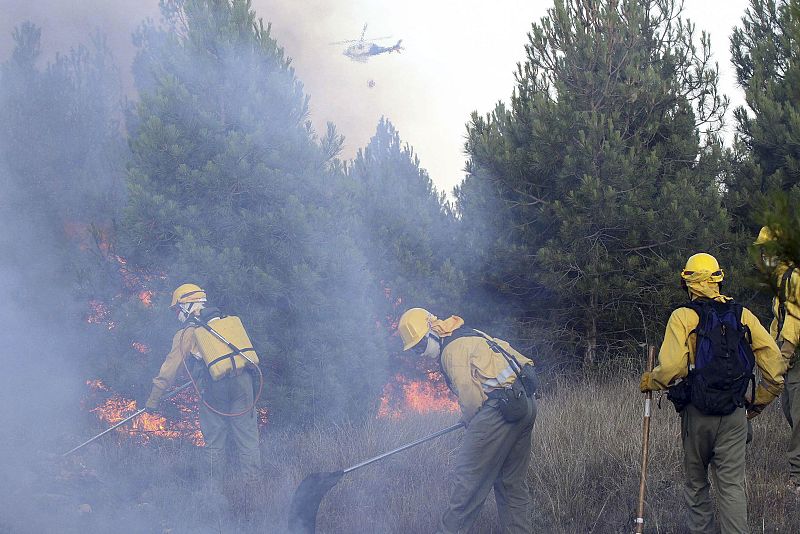 INCENDIÓN EN BALTANÁS (PALENCIA)