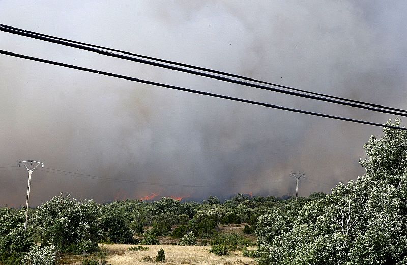 INCENDIO FORESTAL EN TREVIÑO (BURGOS)