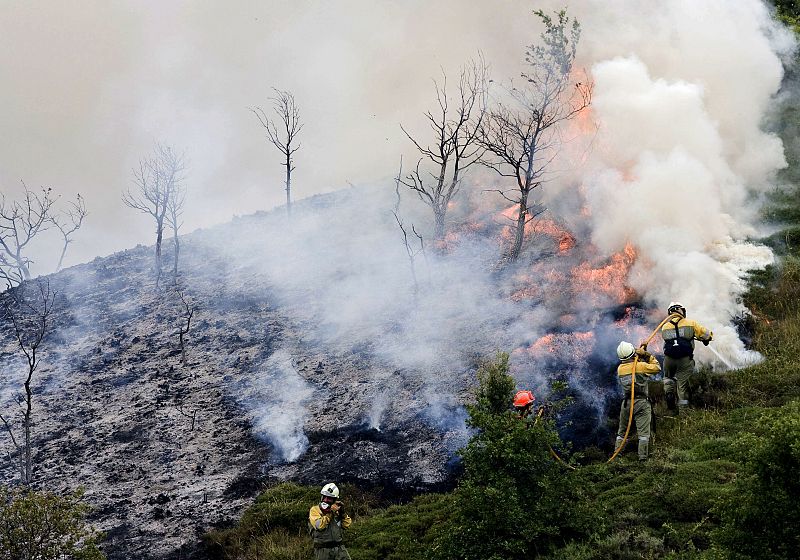 Incendio Larrayoz (Navarra)
