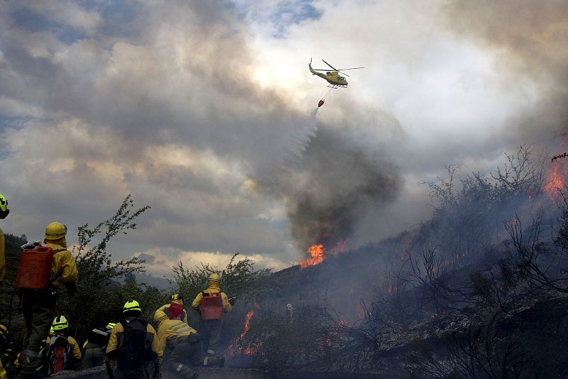 INCENDIO EN SERRADILLA DEL LLANO (SALAMANCA)