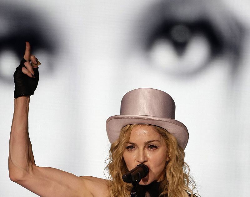 Madonna, la reina del pop, en el concierto de Madrid