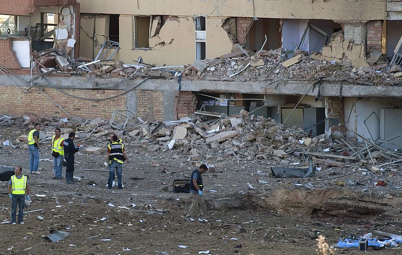 Atentado casa cuartel en Burgos