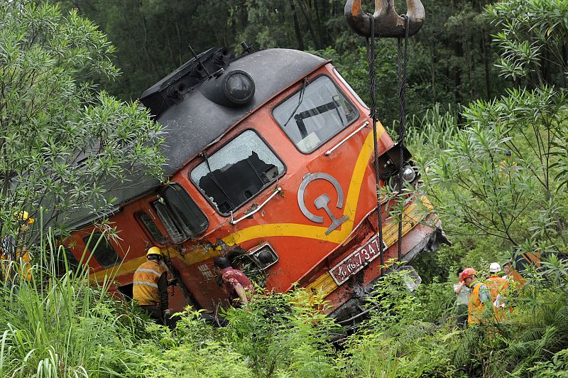 Descarrilamiento de un tren en China