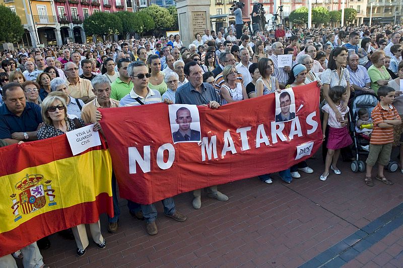 Concentraciones contra el último atentado de ETA