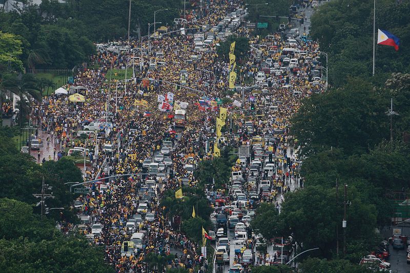 Las calles llenas de gente