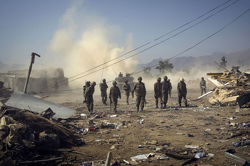 Soldados pakistaníes en 2008