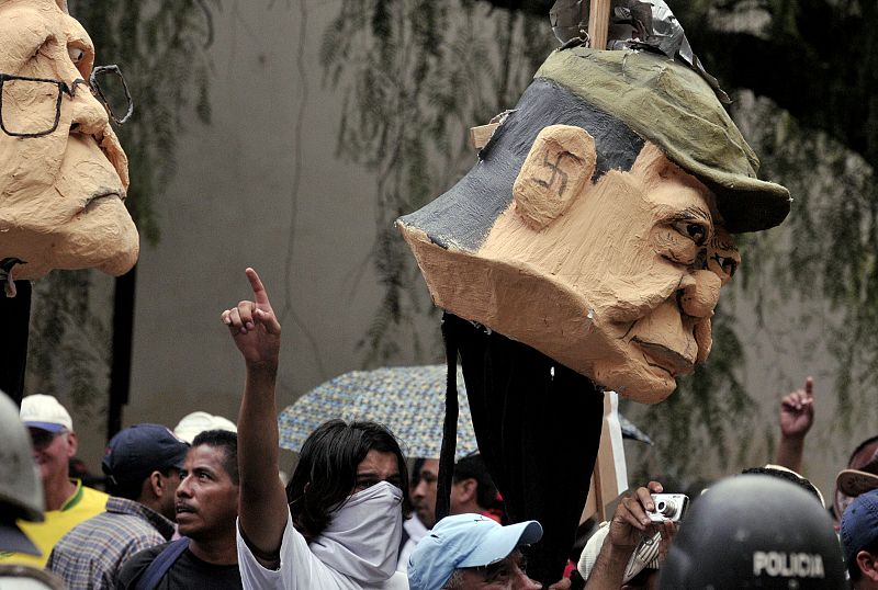 PROTESTAS EN HONDURAS EN FAVOR DEL DEPUESTO PRESIDENTE MANUEL ZELAYA